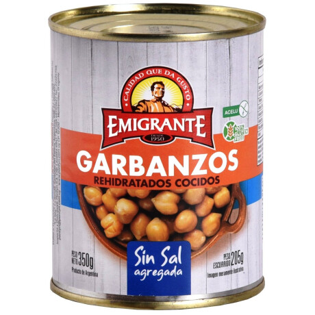 GARBANZOS S/SAL LATA 350G EMIGRANTE GARBANZOS S/SAL LATA 350G EMIGRANTE