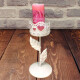 Candelabro Blanco con Hojas Candelabro Blanco con Hojas