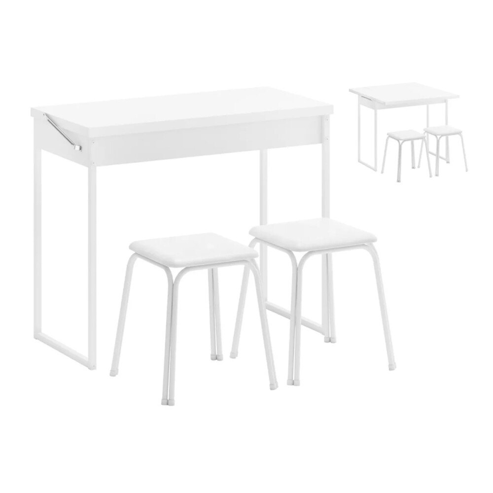 MESA PLEGABLE CON 2 BUTACAS SILLAS BANQUETAS MESA PLEGABLE CON 2 BUTACAS SILLAS BANQUETAS