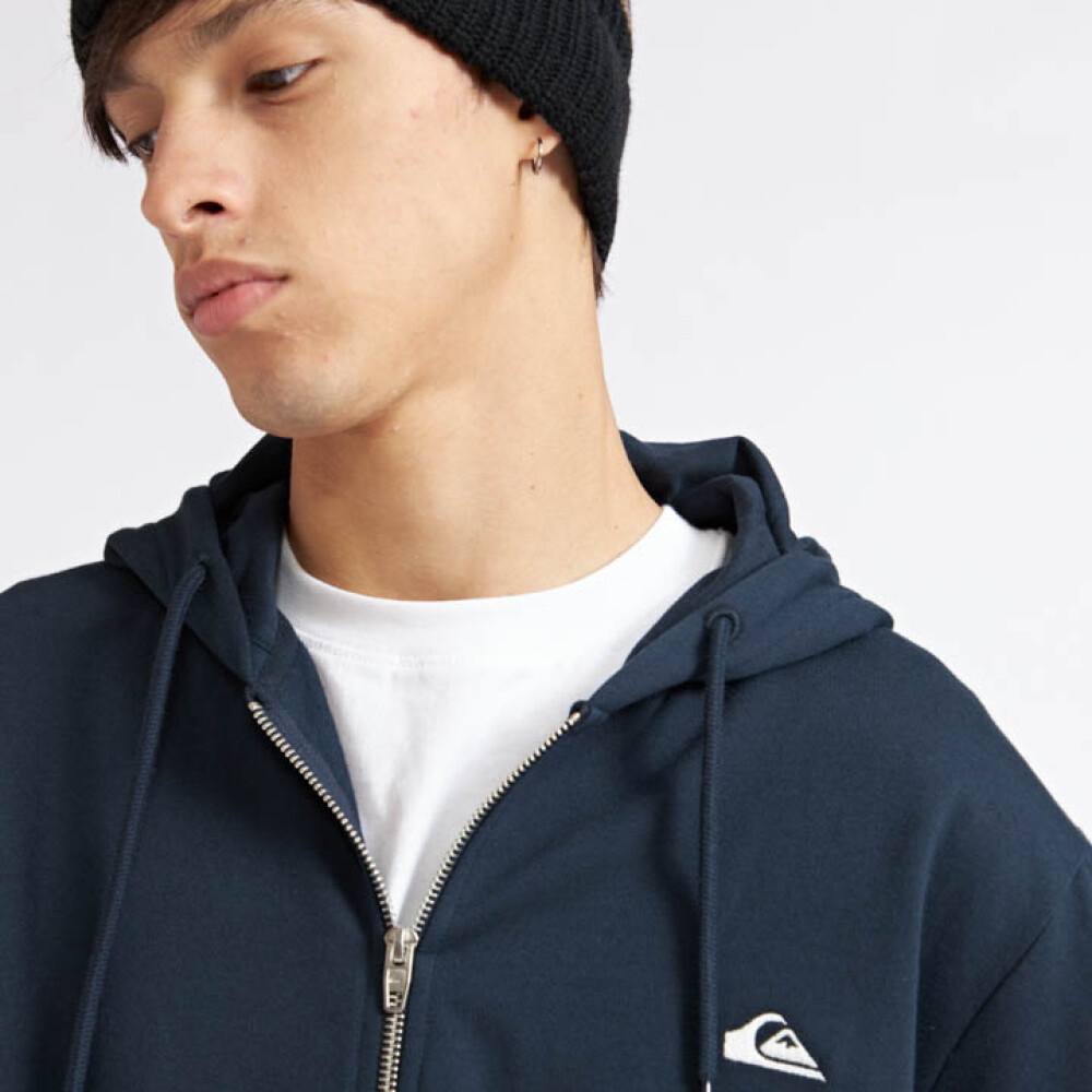 Quiksilver Buzo Polar con Capucha BASIC HOOD ZIP Hombre - Marino Marino