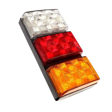 FAROL - TRASERO LED 12/24V 19X9 TRAILER ROJO BLANCO AMBAR - FAROL - TRASERO LED 12/24V 19X9 TRAILER ROJO BLANCO AMBAR -