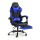 Silla Gamer Lumax Modelo ROM con Apoyapies Negro/Azul