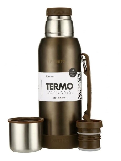 Termo Premium 1lt. Con base de Silicona Metalizado Marrón