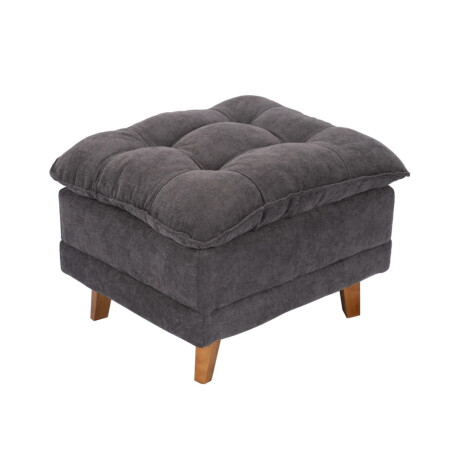 Combo Rustico Poltrona Reclinable + Puff Montreal Gris