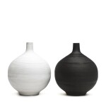 FLORERO CERAMICA D17x21CM BLANCO/NEGRO MATE FLORERO CERAMICA D17x21CM BLANCO/NEGRO MATE