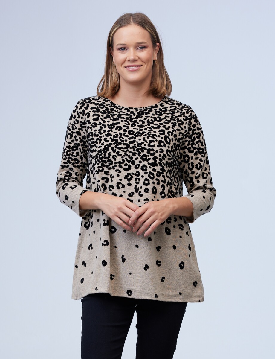 Buzo Animal Print - Beige/multi 