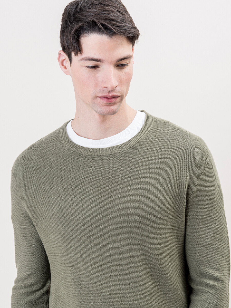 Sweater clásico - Verde militar 