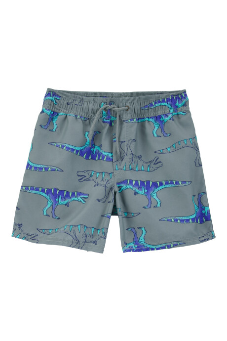 Short de baño, con protección UPF 50+, diseño dinos Sin color