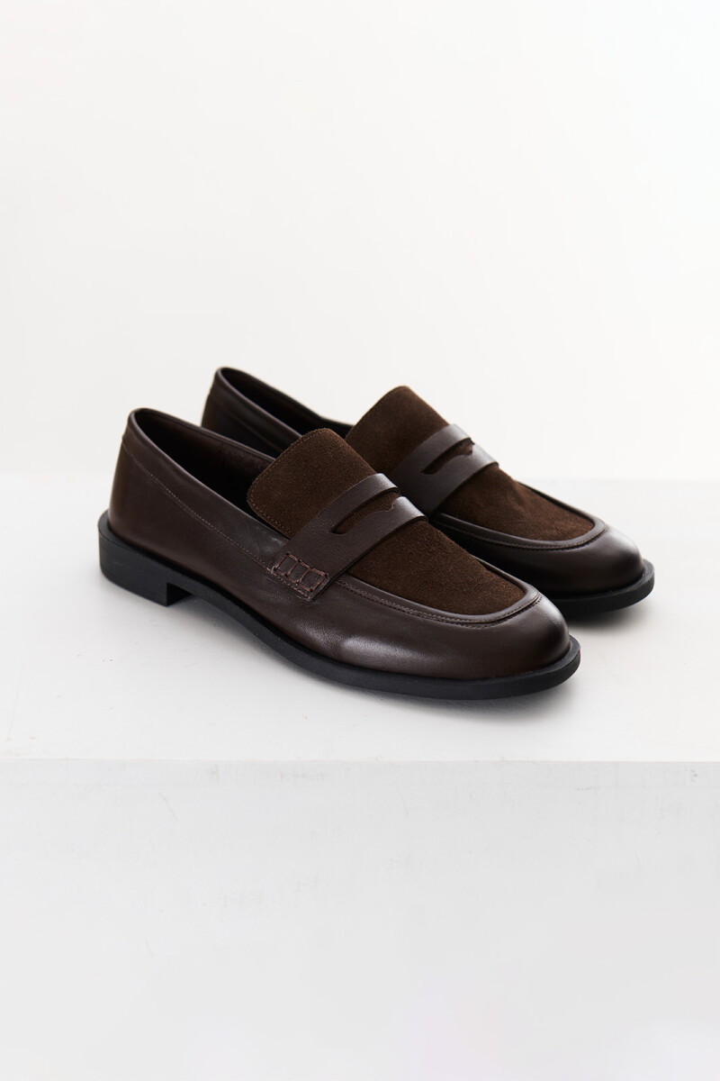 MOCASIN COMBI CHOCOLATE