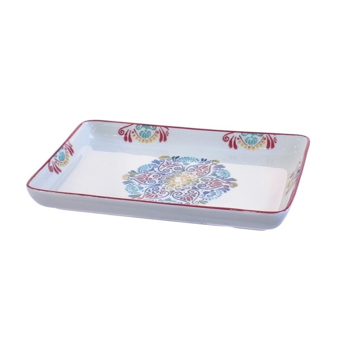 BANDEJA RECTANGULAR 27x17.5CM RAINBOW 