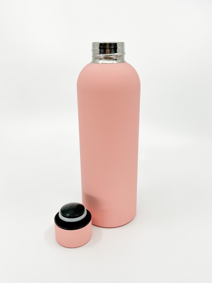 Botella térmica de acero lisa - Rosa 