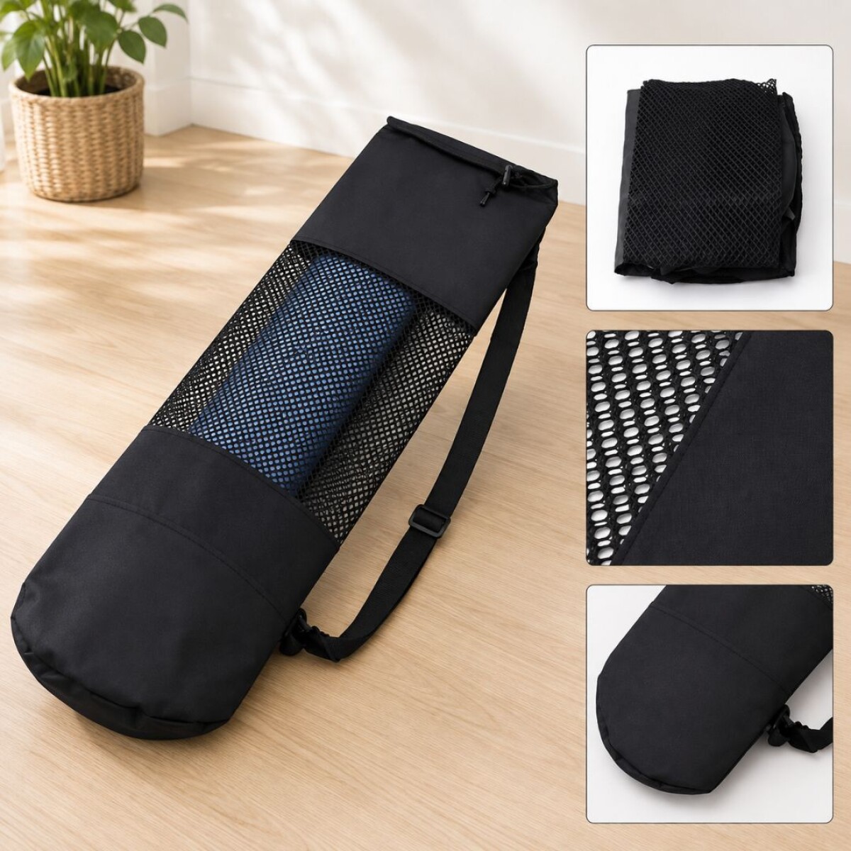 Funda Porta Colchoneta de Yoga con Correa Ajustable 