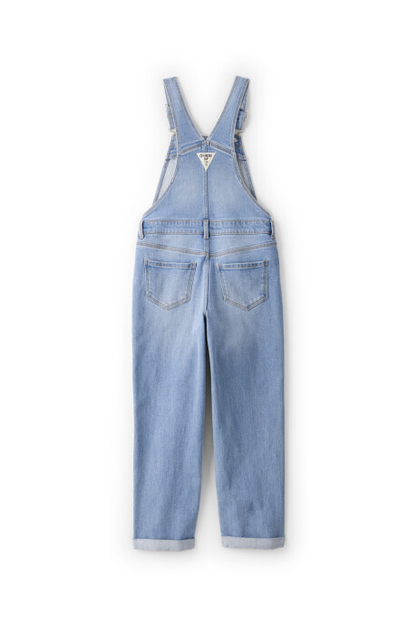 Enterito jean clásico con rasgados Sin color