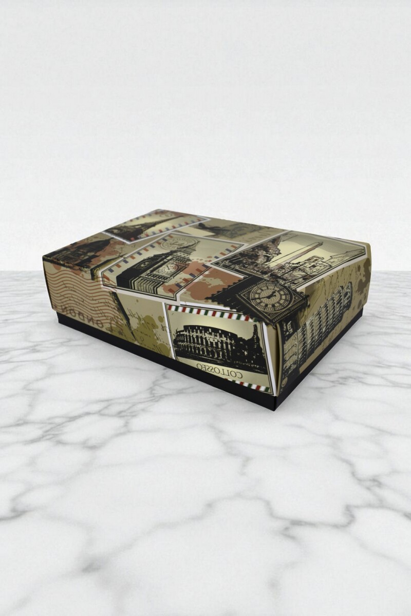 Caja laminada - Caja Ciudades - 20x30x9 cm 