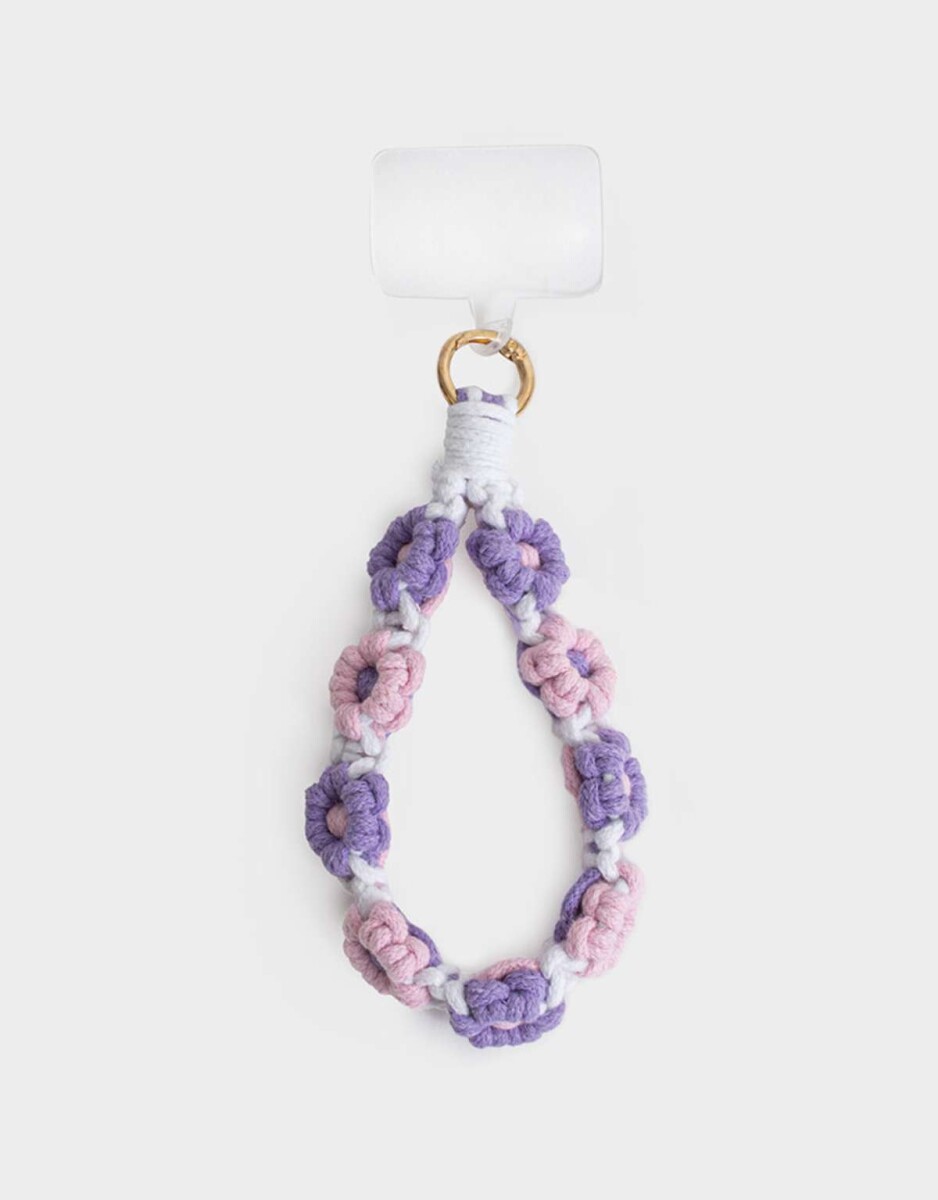 Strap Para Celular Con Flores - Combinacion Multicolor 