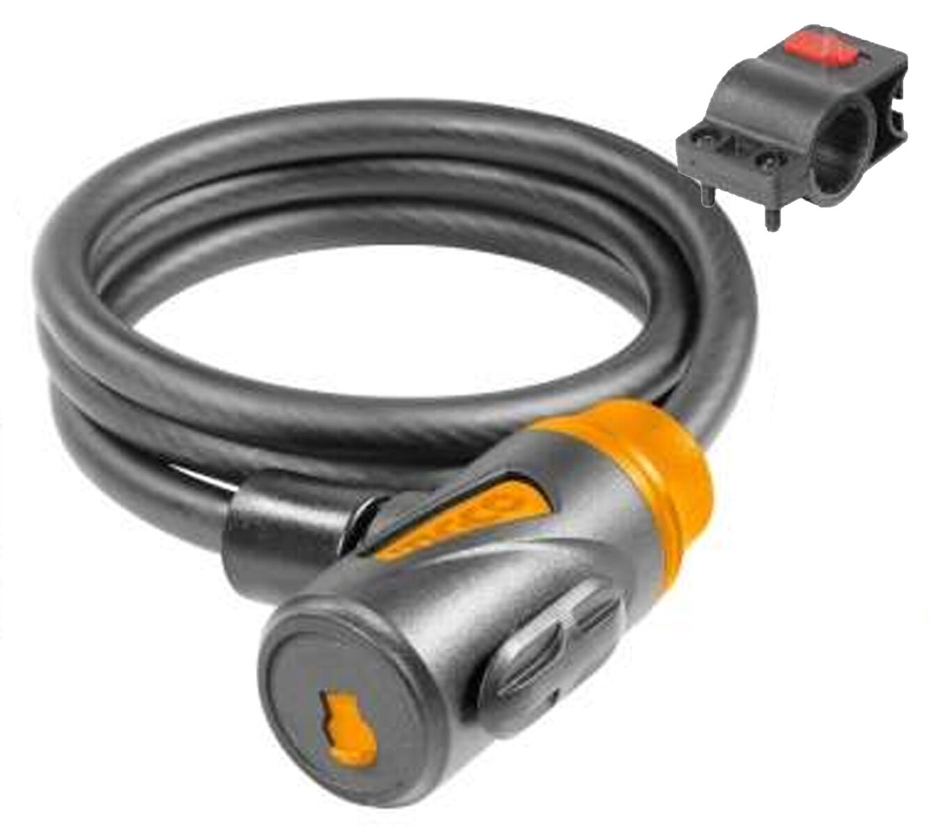 CANDADO PARA BICICLETA 12X1000MM CON CERRADURA INGCO DBK11210 