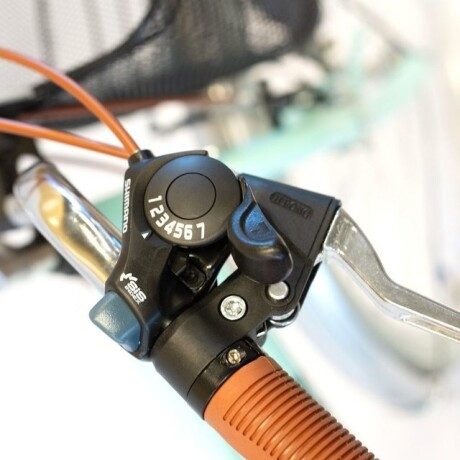 Bicicleta de Paseo Aluminio C/canasto R26 7V Verde 001