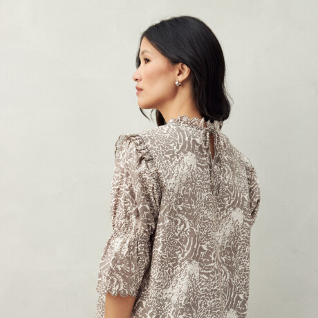 BLUSA SUZETTE Animal Print
