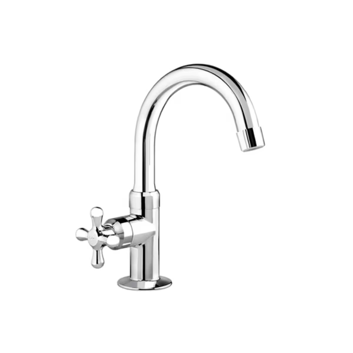 Griferia De Lavatorio De Agua Fría De Mesada Cromado 