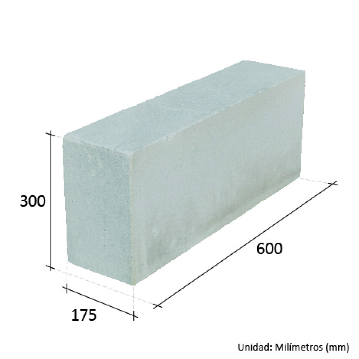 Bloque De Hormigon Celular 17,5x30x60 Cm Celucom 