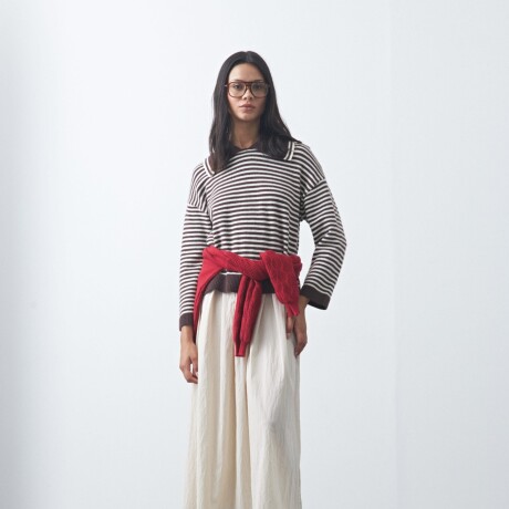 SWEATER <br /> TUMBES Marrón oscuro