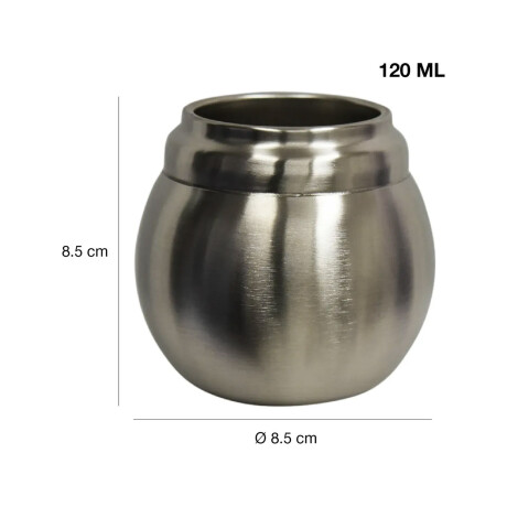 Set Matero Termo 750ml +mate lavable 120ml +bombilla regalo Plateado