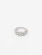 Anillos Medianos y Grandes Metal Anillo Metal Y Strass - Plateado Rodio