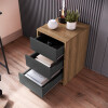 Cajonera 3 cajones 36x40x57 GRAFITO CON MIEL Cajonera 3 cajones 36x40x57 GRAFITO CON MIEL