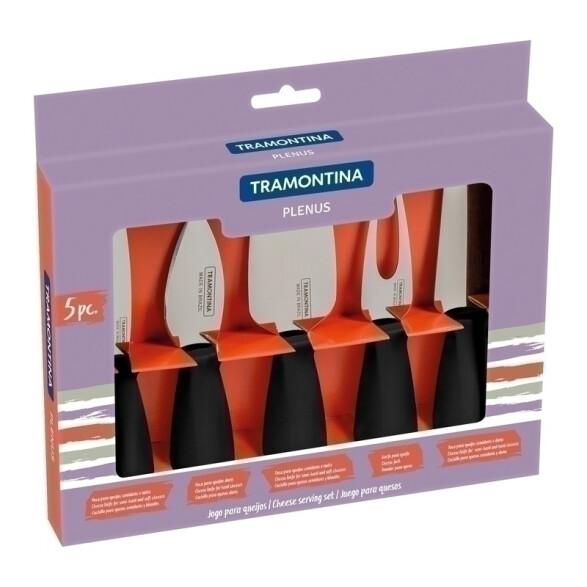 Juego de 5 utensilios para queso modelo PLENUS -TRAMONTINA TN9724