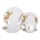 Juego de vajilla One Kitchen en porcelana x 20 piezas Flores Naranjas