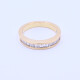 Anillo medio sin fin oro 18k engarce carril con brillantes. Anillo medio sin fin oro 18k engarce carril con brillantes.