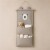Organizador Colgante Osito Con 3 Bolsillos Para Bebé 60x20cm Gris 1