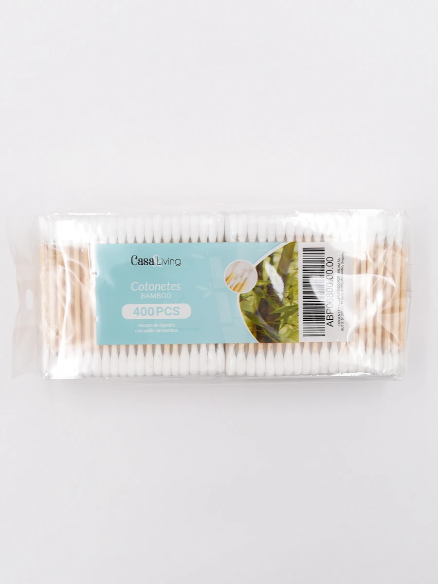 COTONETES BAMBOO X 400 - BLANCO 