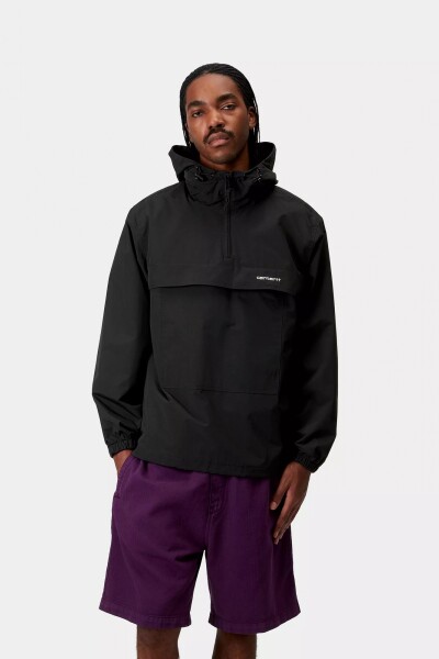 Windbreaker Pullover Negro