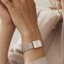 Reloj ROSEFIELD QMWSSR-Q024 The Boxy XS Acero Combinado 0