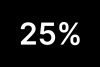 25%