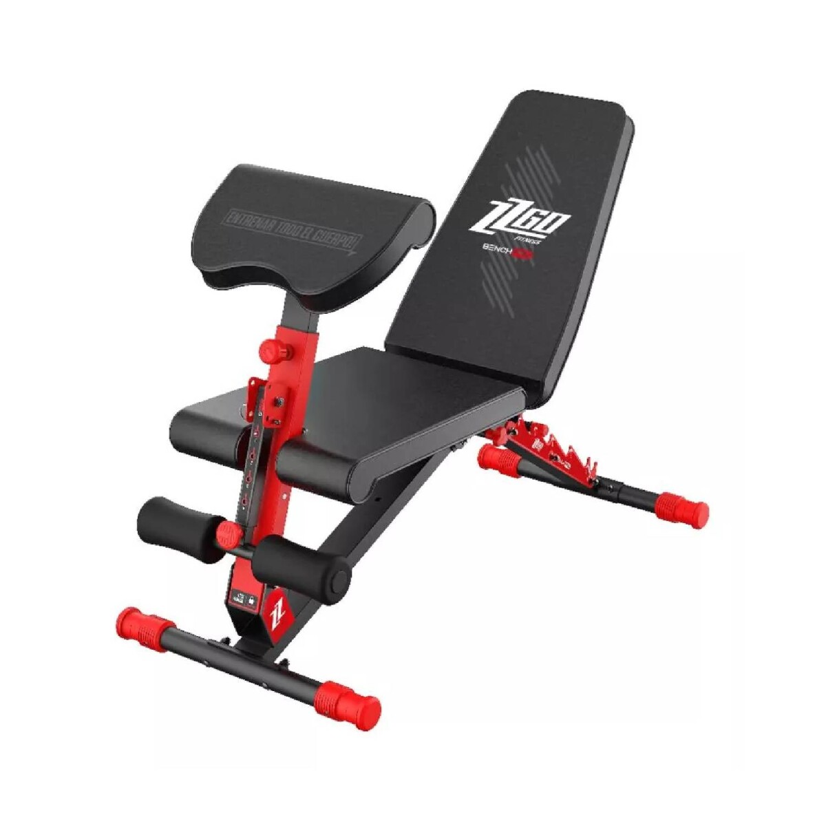 Banco de ejercicios ZZGO Bench Pro ajustable con Scott 