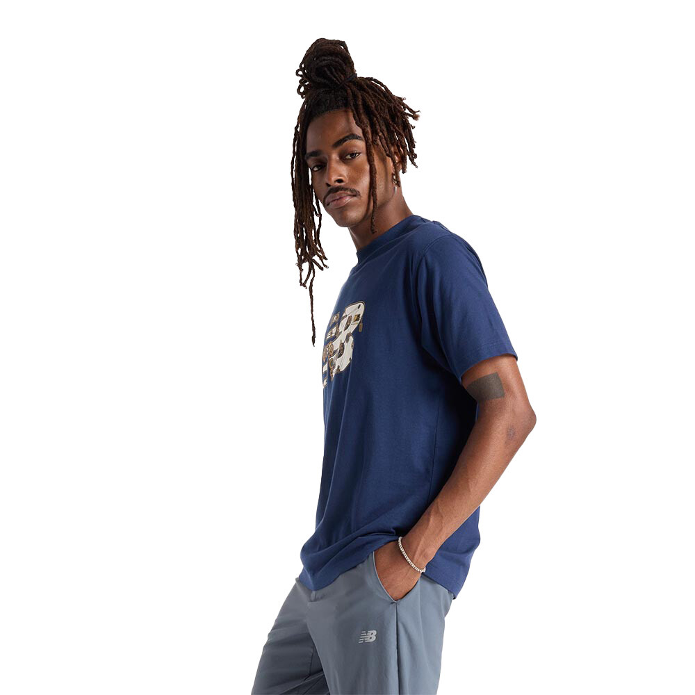 New Balance Relaxed Gear T-Shirt - Hombre Blue