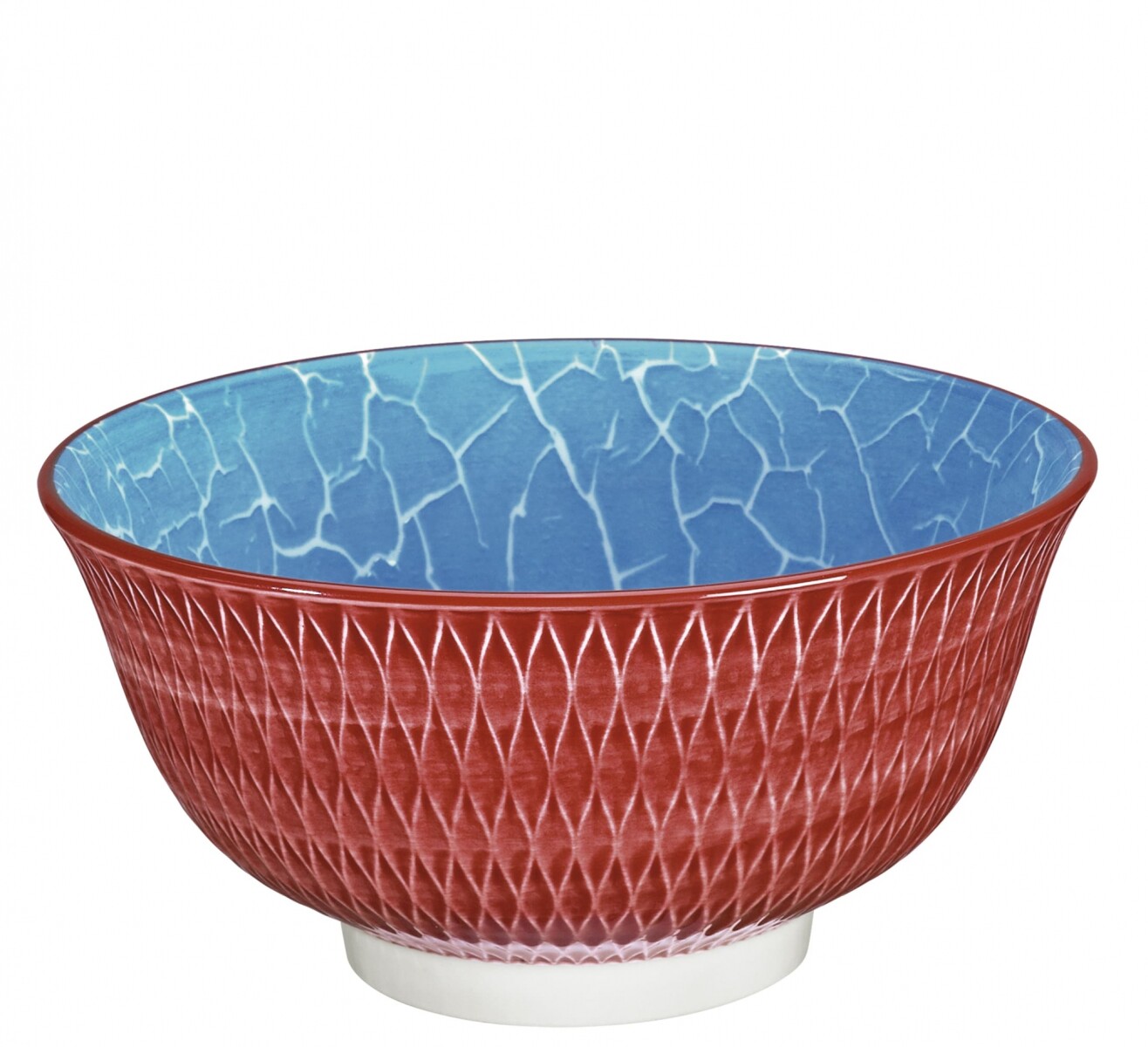 Bowl AMICI rombos rojos 18 cm 