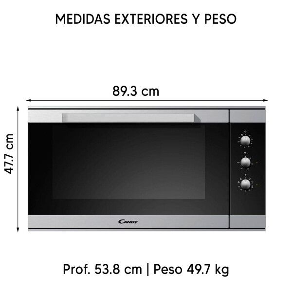 Horno Empotrable Candy Fnp319/1x/e HORNO DE EMPOTRAR CANDY FNP319/1X
