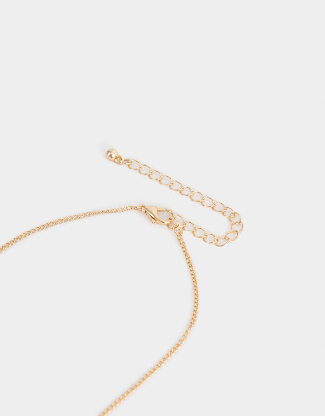 Collares Cortos Con perlas Collar Corto Con Perlas - Dorado