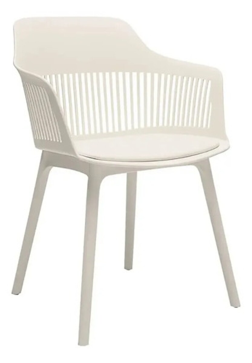Silla Comedor Cocina Aurora Marcela Nórdica Apoyabrazos 83Cm - Beige 1 