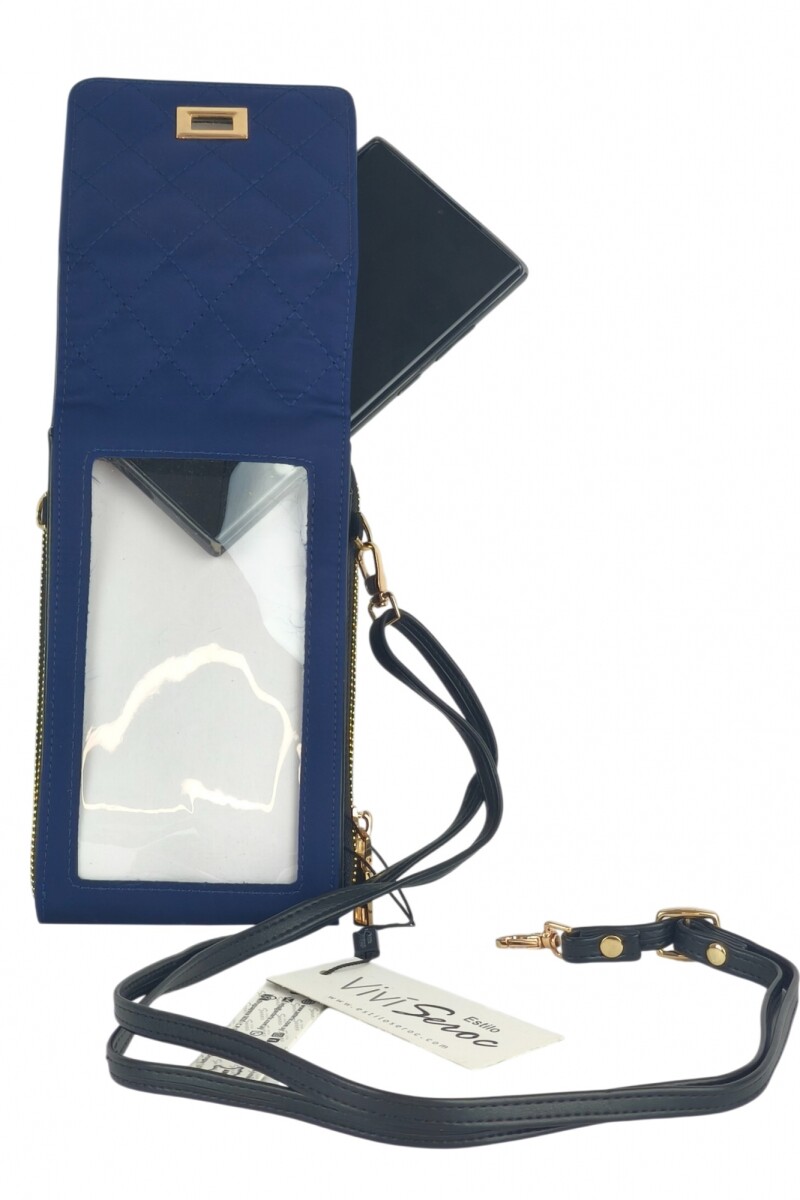 Porta celular azul