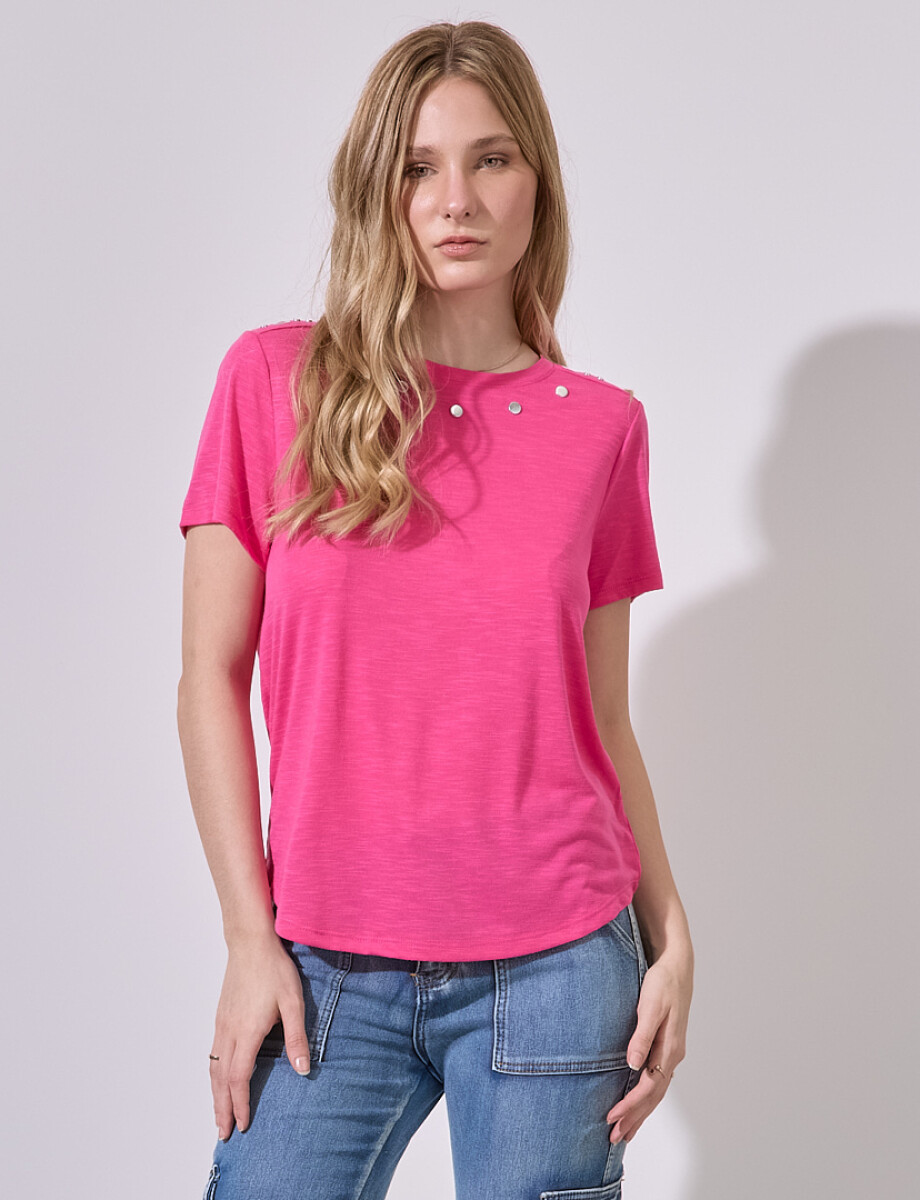 Remera Tachas - Fucsia 