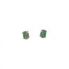 Caravanas Oval-Plata 925-Piedra Raíz de esmeralda-CA3367 conpiedra