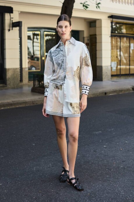 Short Garden Tiger Poplin Short Garden Tiger Poplin