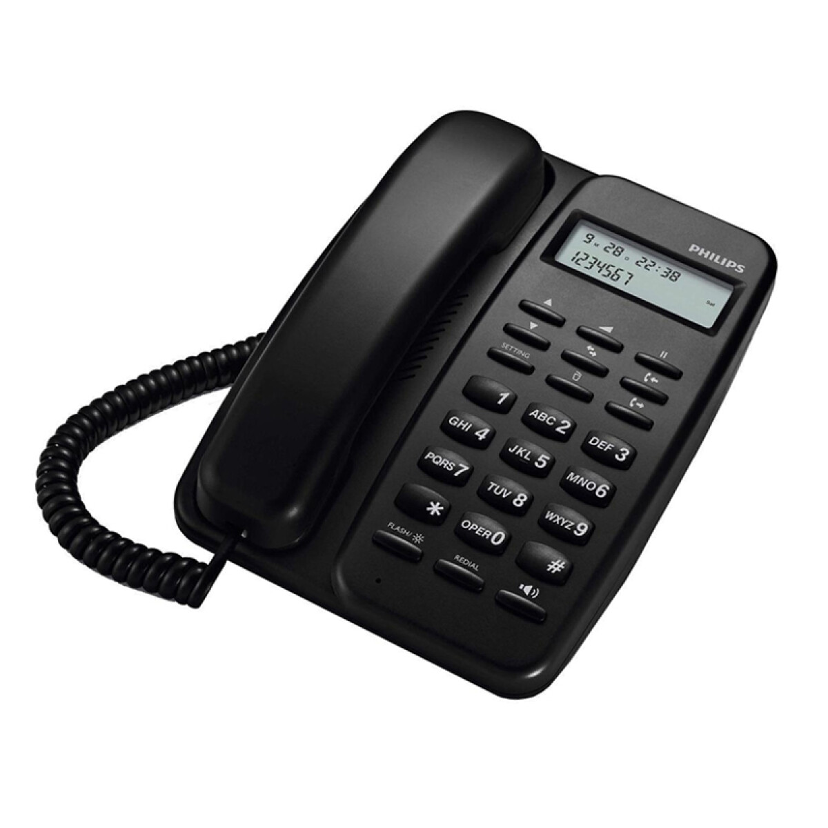 Teléfono De Línea Philips De Base CRD150B/77 - Unica 