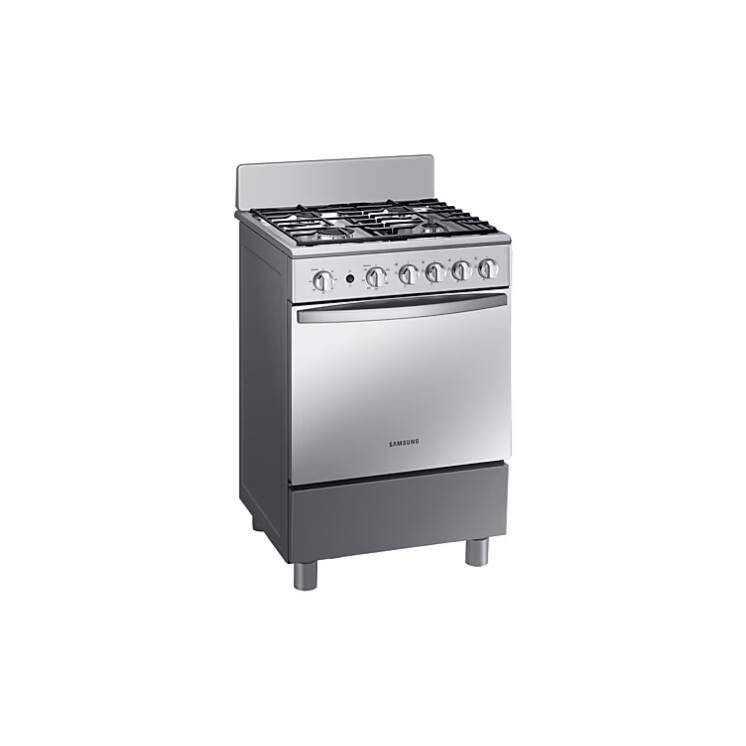 Cocina a gas Samsung Cocina con 4 Quemadores con Quemador Rápido Silver