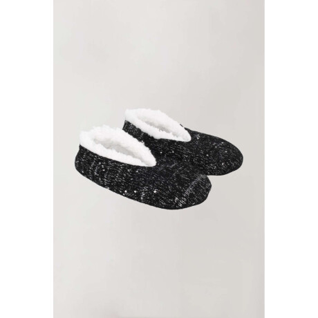 Pantumedias lentejuelas con antideslizante Negro
