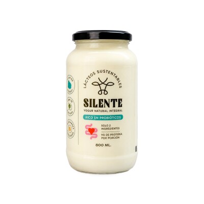 Yogur natural Silente 800ml Yogurt El Silente 800ml